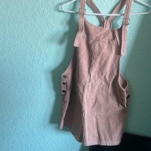 Honey Punch Corduroy overalls romper